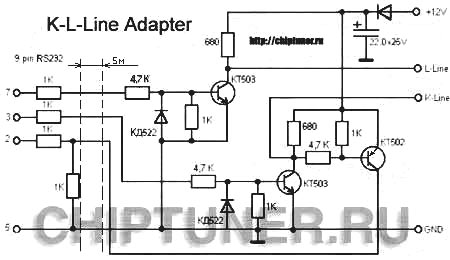 Диагностический адаптер K-line адаптер (VAG COM) 409.1 (чип FTDI)