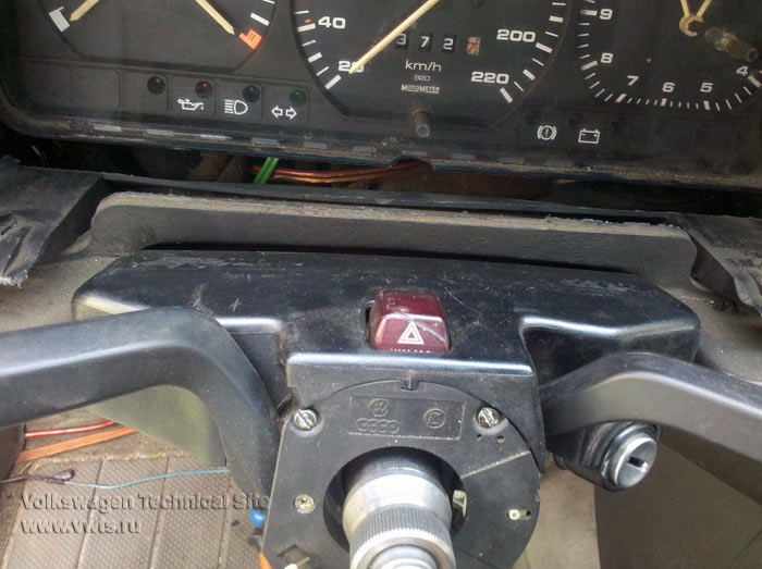 Снятие рулевого вала на VW Passat B3/B4 