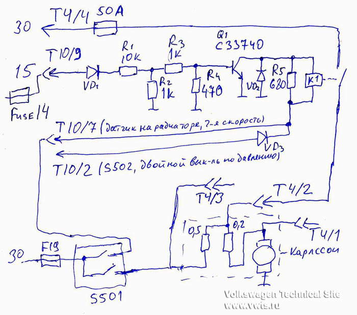 Датчик вентилятора охлаждения: устройство, неисправности и ремонт