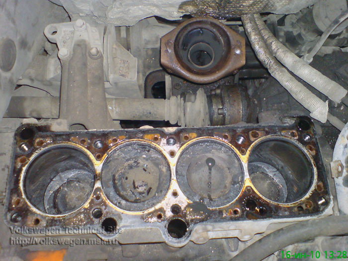 Переборка двигателя RP на VW Passat B3