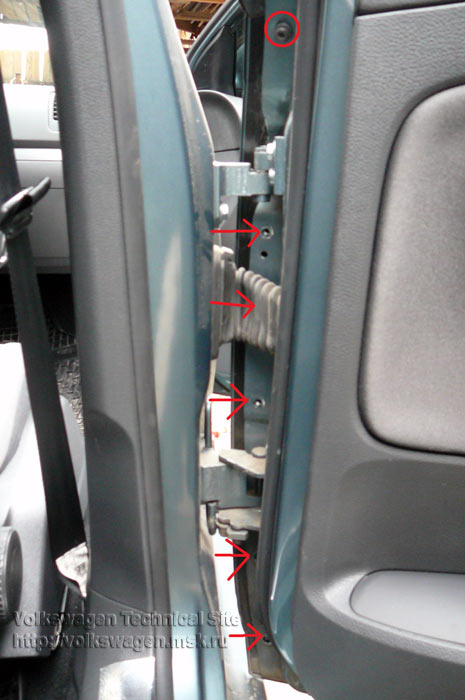 Разборка дверей VW Golf 5, Jetta 5 и их шумоизоляция