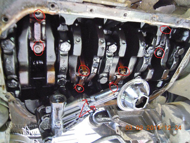 Замена поршневых колец на двигателе Фольксваген ABS